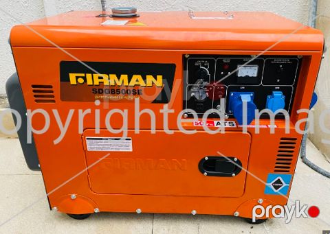 Generator dizel səssiz təkfazalı Firman SDG8500SE, 4,5 kVt — Bakı