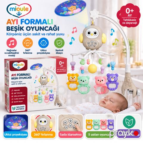 Uşaq üçün mobil Mioule, rəngbərəng — Bakı