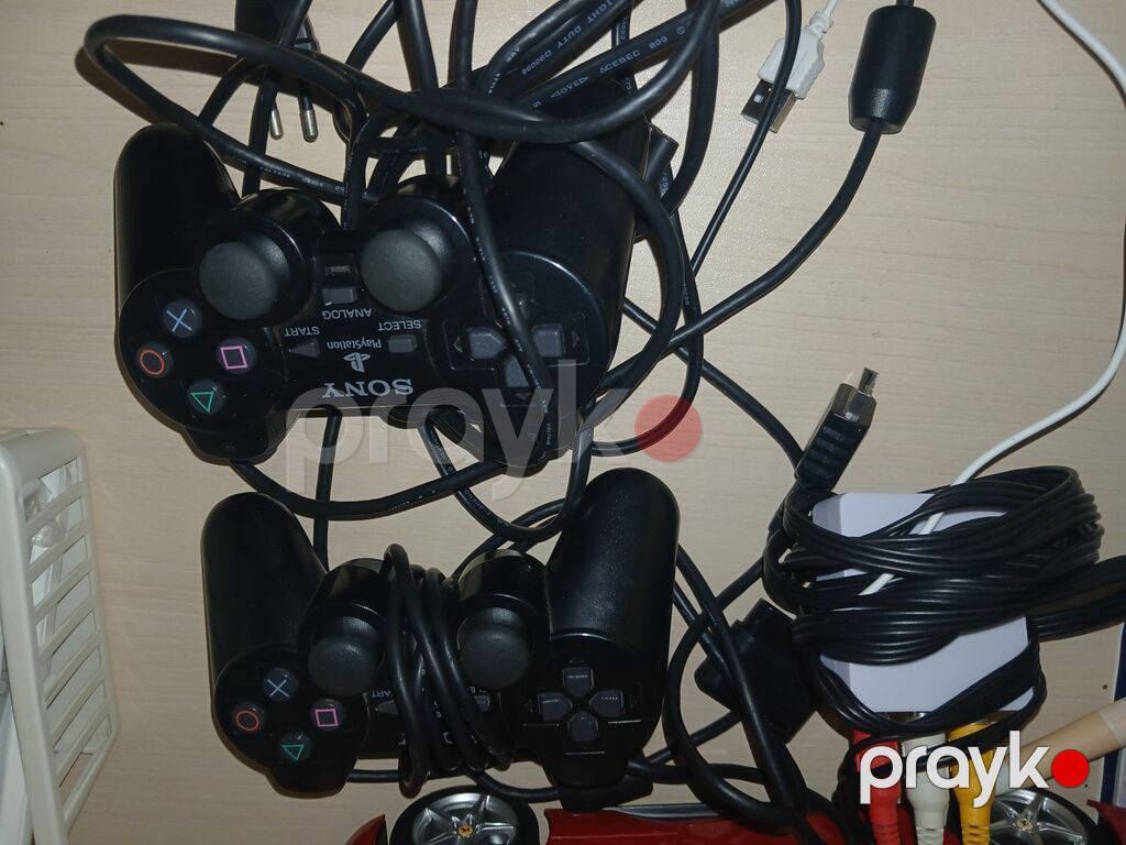 Sony PlayStation 2 Slim (Model: SCPH-90004) +20 oyun diski + AV2HDMI — Oyun konsolları, Bakı (4)