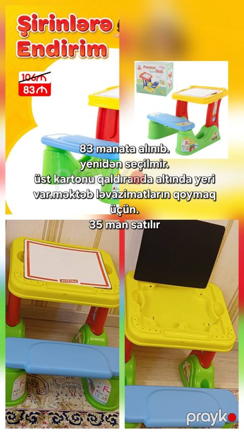 Uşaq yazı masası — Bakı