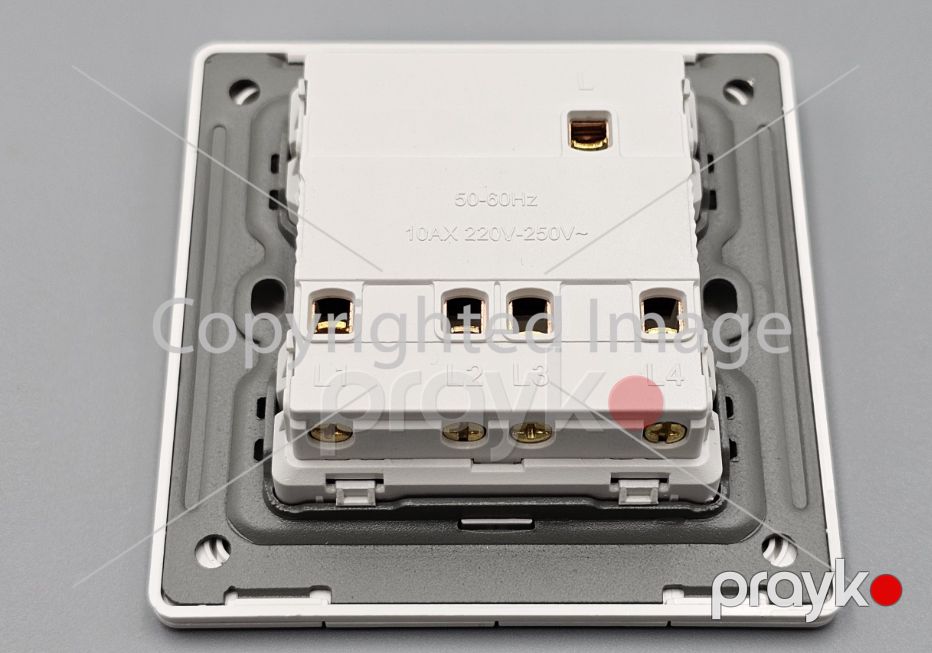 İşıq açarı (dörd düyməli) Modi PK01-10A-4K-B60, Wh — Təmir və inşaat, Bakı (3)