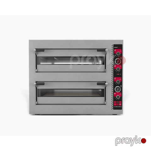 Pizza Fırını 30 Sm 4+4 Elektrikli – 380V — Bakı