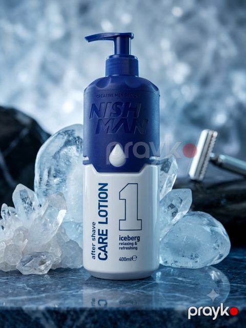 Təraşdan sonra losyon NishMan No.1 Iceberg, 400 ml, Bütün dəri növləri — Bakı