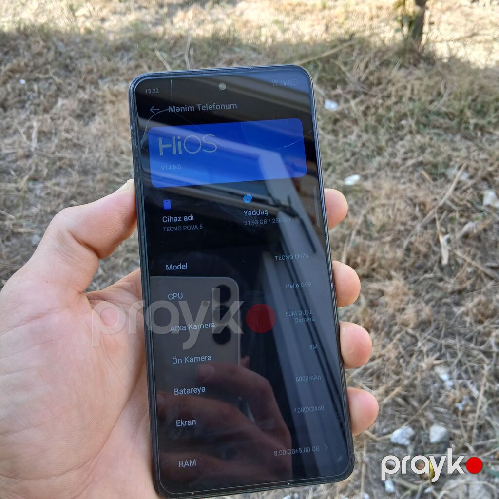 Tecno Pova 5, 256 GB, rəng - Göy, Barmaq izi — Tecno, Şirvan (3)