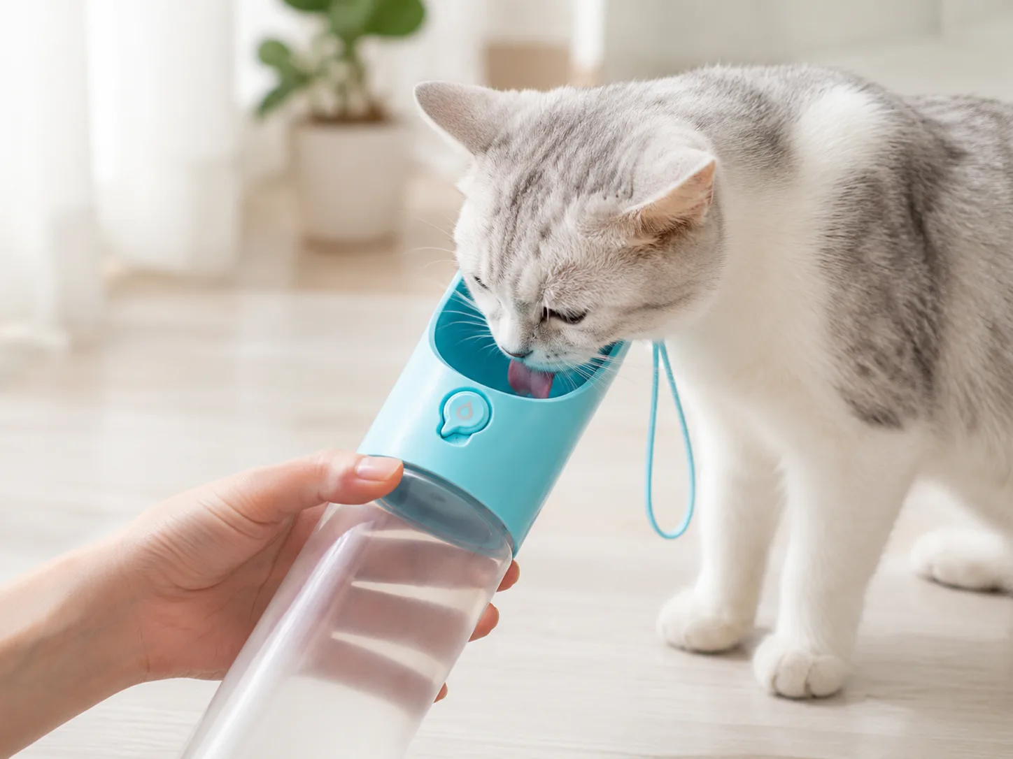 Petkit Eversweet Travel S One touch Pet bottle S300 Blue — Mallar, Bakı (5)