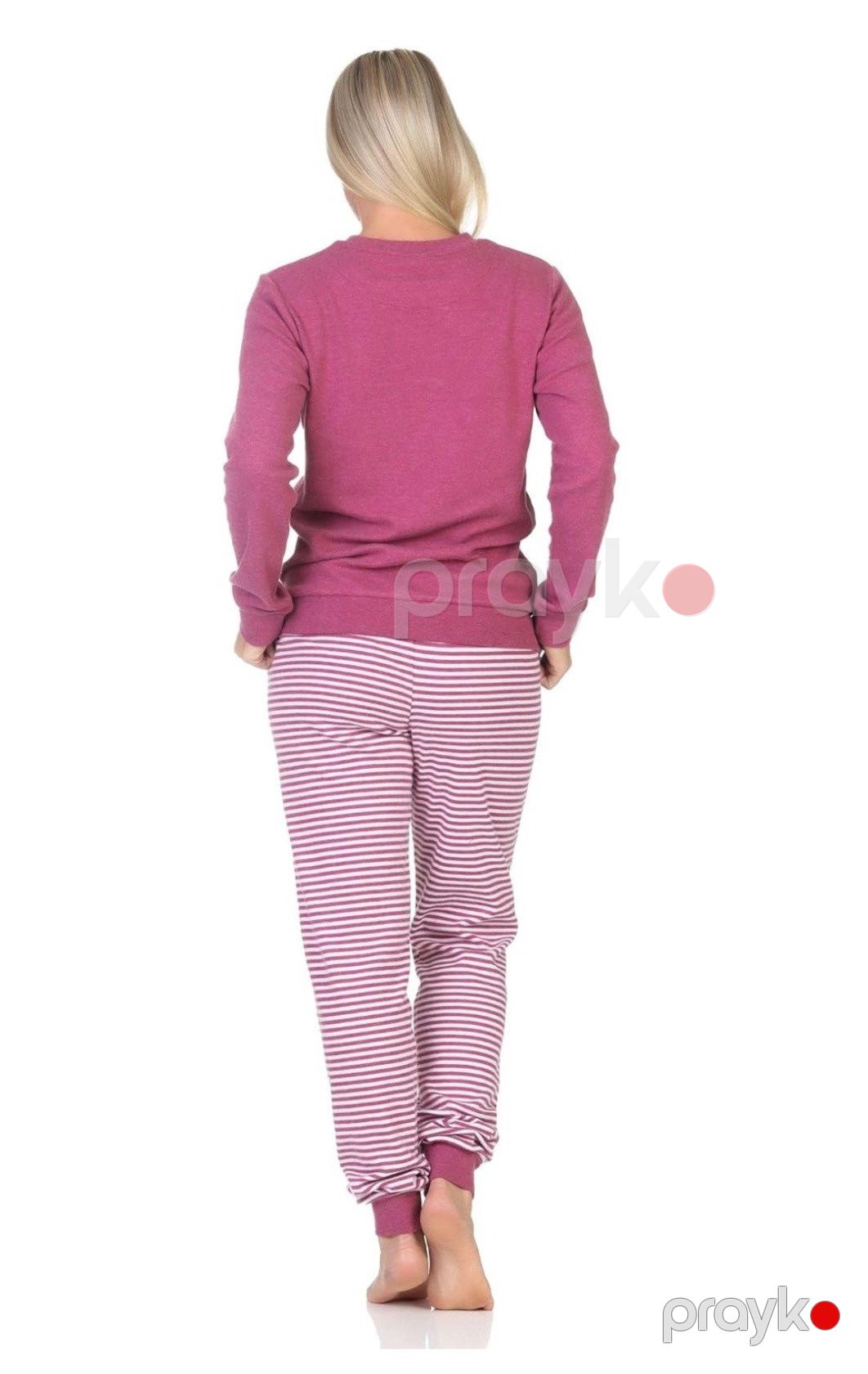 Qadınlar üçün şalvarlı pijama dəsti Nor, çəhrayı, parça, ölçü 56 — Mallar, Bakı (2)