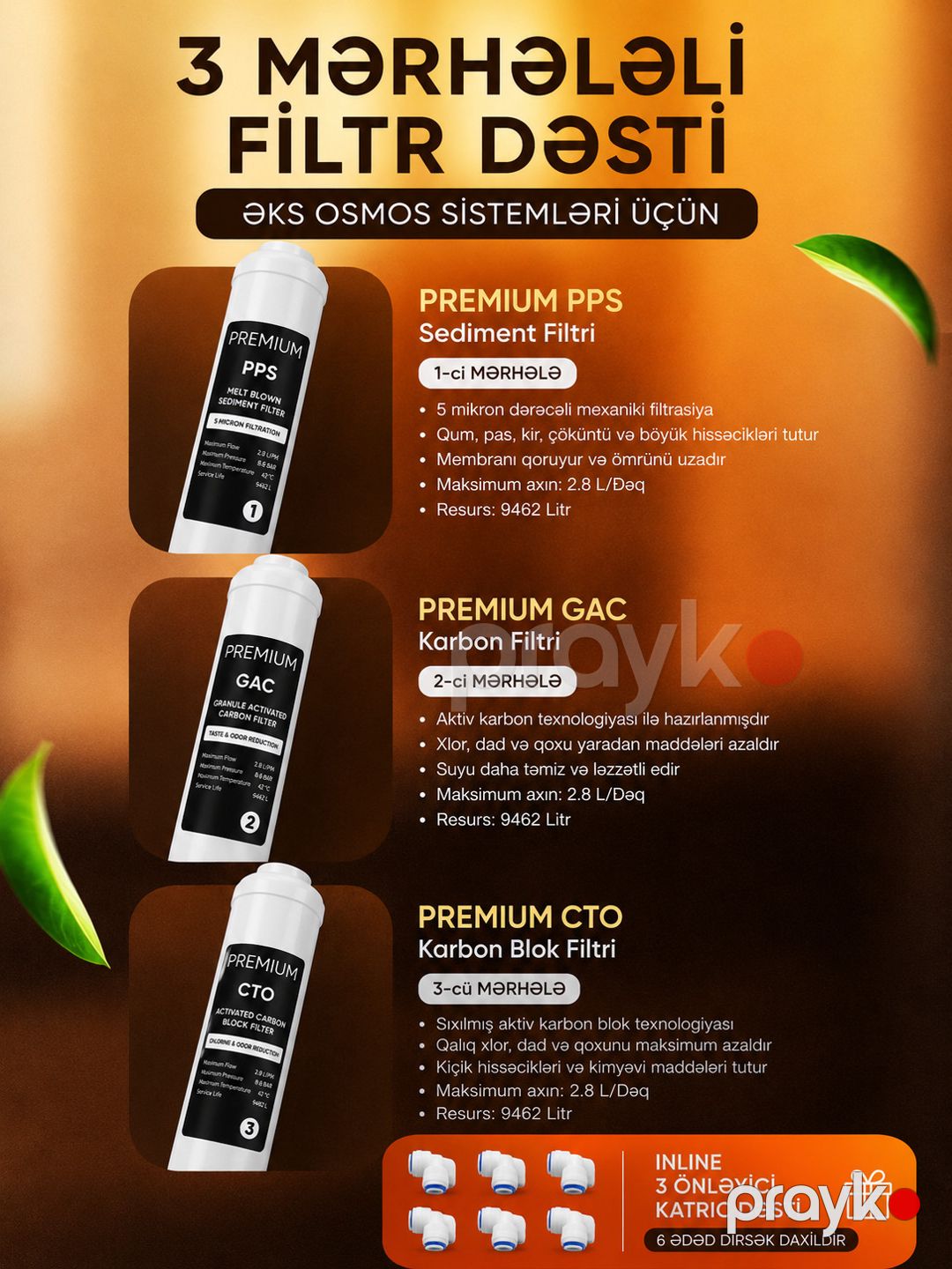 Su filtrləmə kartrici dəsti Premium — Mallar, Bakı (2)