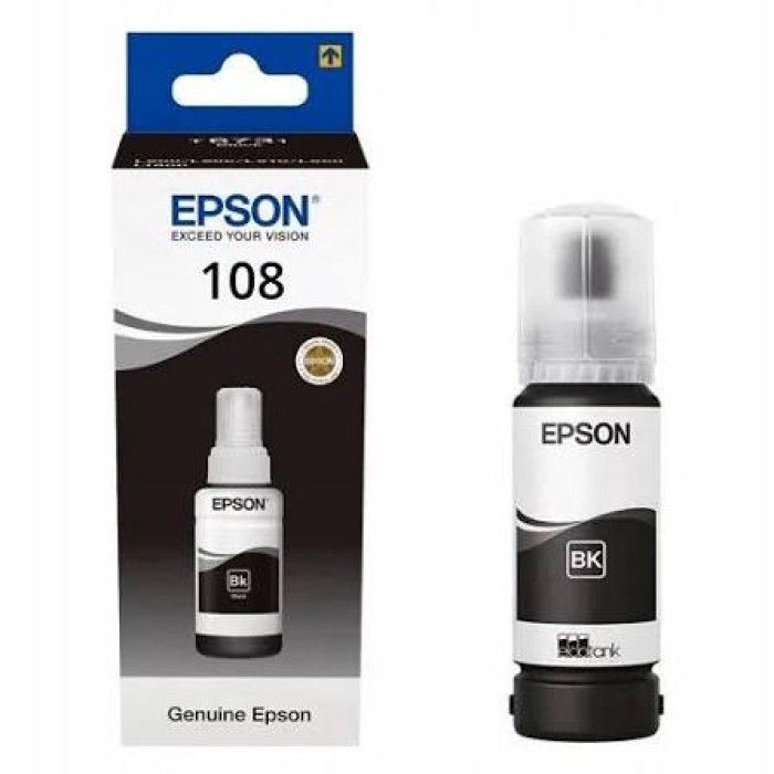 Epson 108 T09C1 C13T09C14A Black Original EcoTank Qara Mürəkkəb Şüşəsi — Elektronika, Bakı (2)