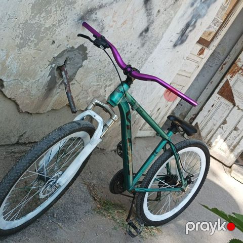 Velo: Vega şəhər/dağ tipli velosiped - Rəng: yaşıl-göy çalar karkas — Sumqayıt