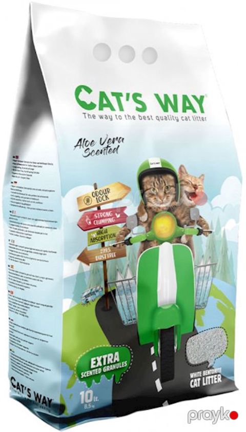 Topalanan doldurucu pişiklər üçün Cat's Way Aloe Vera 10 L — Bakı