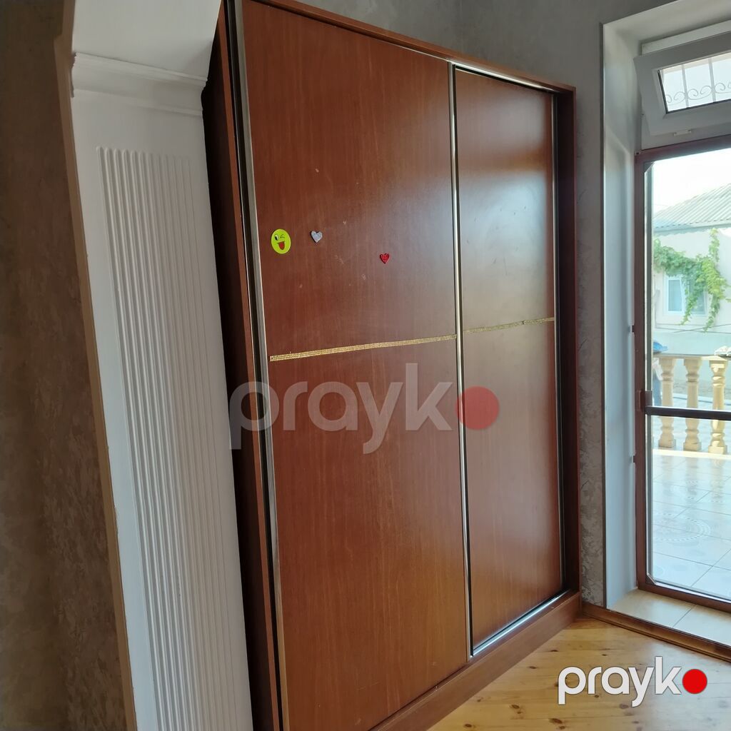 Sürgülü qapılı qarderob şkafı - Material: taxta/laminat, metal sürgü — Şkaflar, Sumqayıt (2)