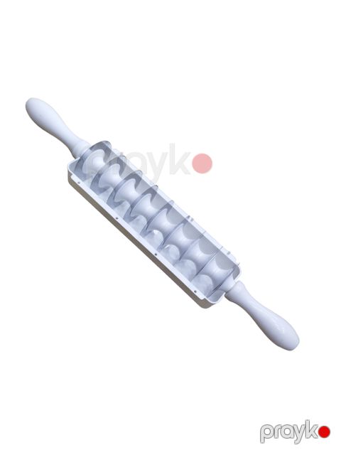 Xəmir kəsmək üçün oxlov OH55, 42x6 sm, plastik/dəmir, ağ — Bakı