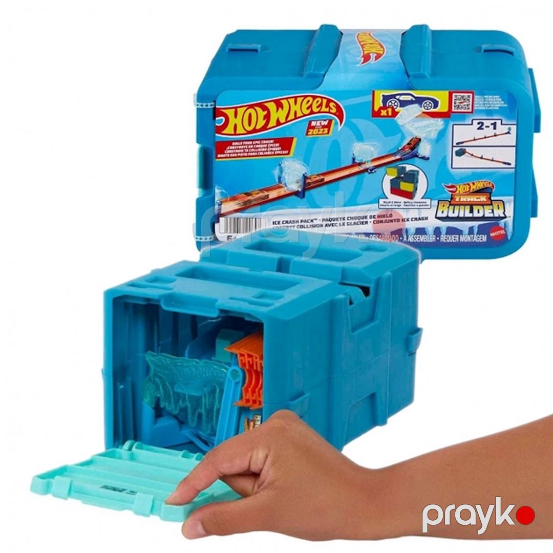 Avtotrek Hot Wheels Track Builder Ice Crash Pack HKX40 — Mallar, Bakı (2)