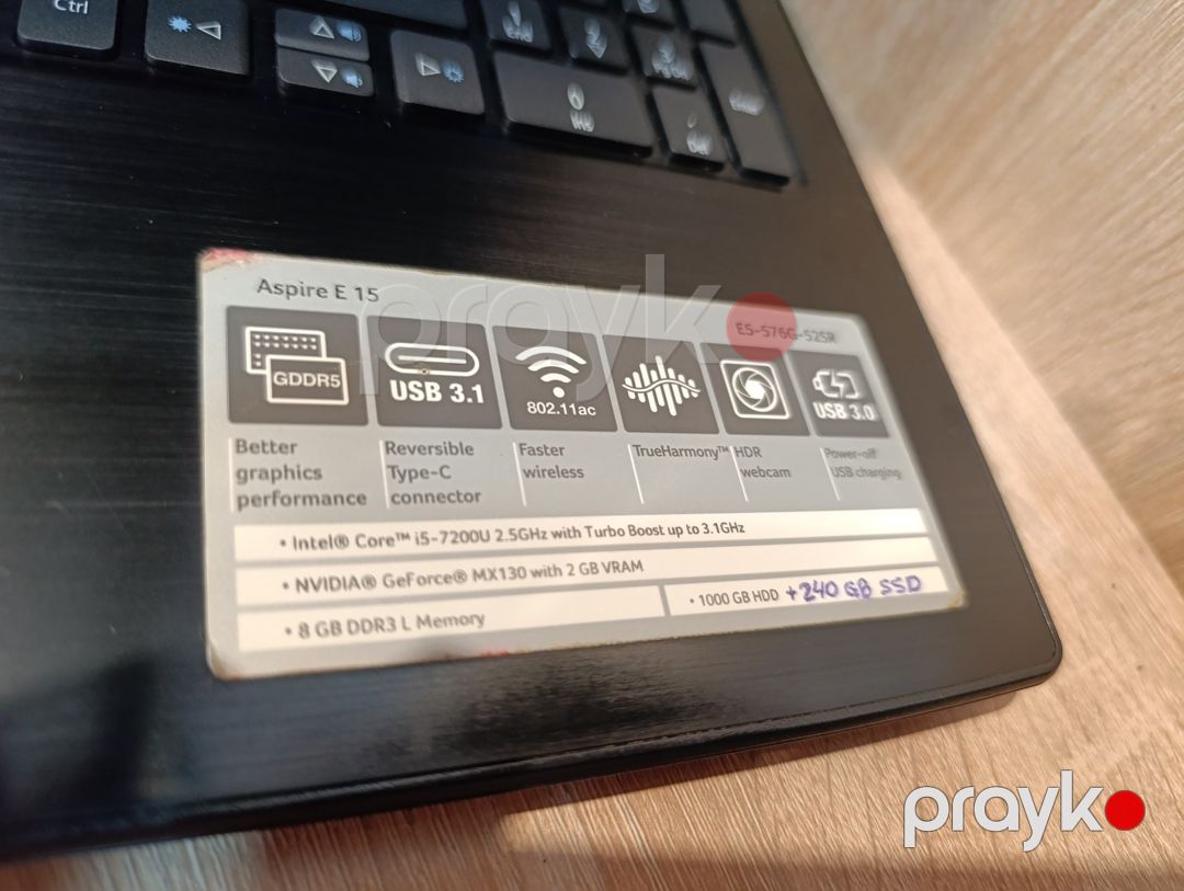 Noutbuk Acer E5-576G — Noutbuklar, Bakı (5)