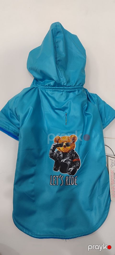 İtlər üçün gödəkcə, polyester, mavi, ölçü L — Bakı