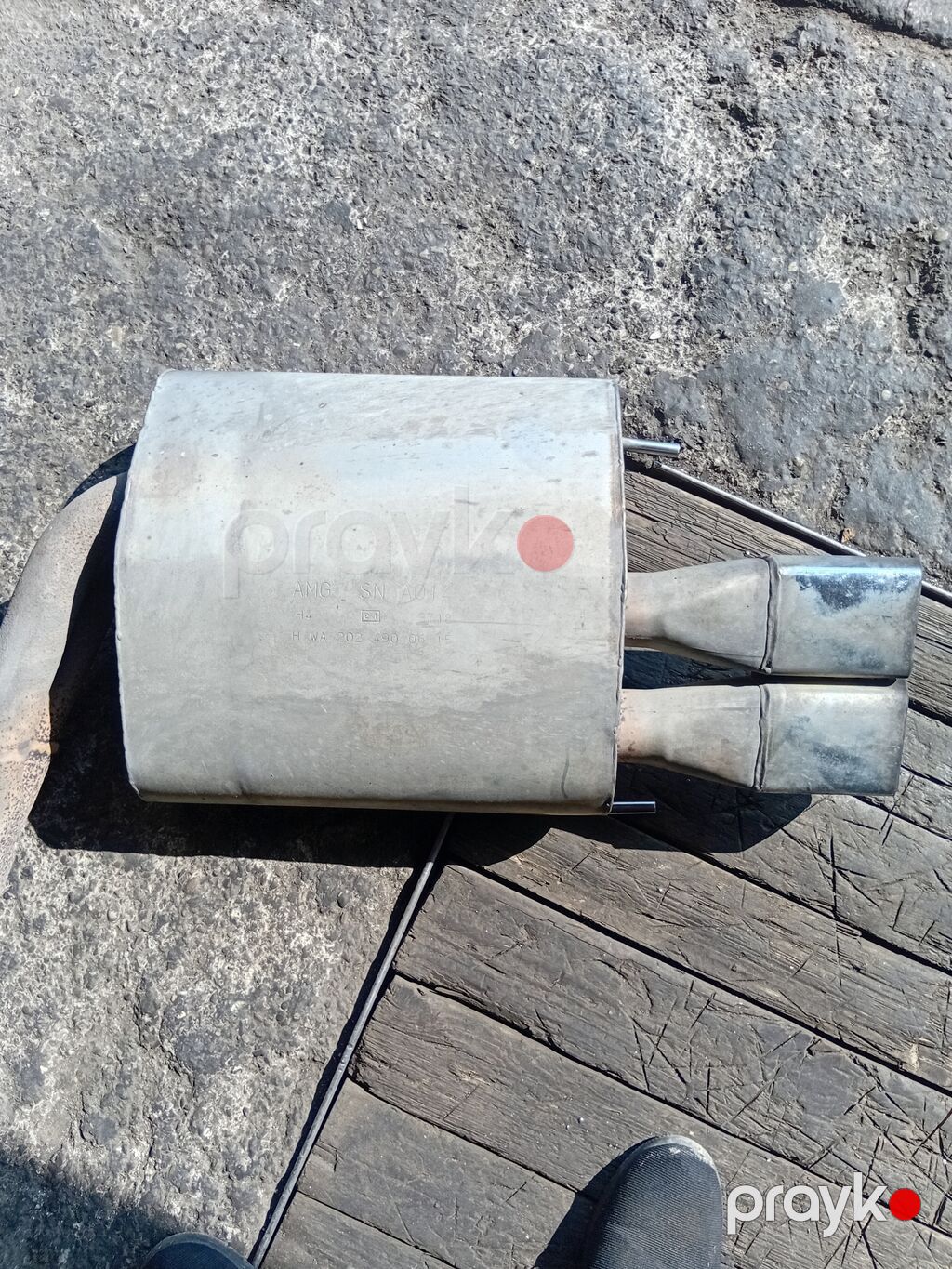 AMG orijinal arxa səsboğucu (muffler) komplekti - İki çıxışlı dizayn — Egzoz sistemi, Bakı (2)