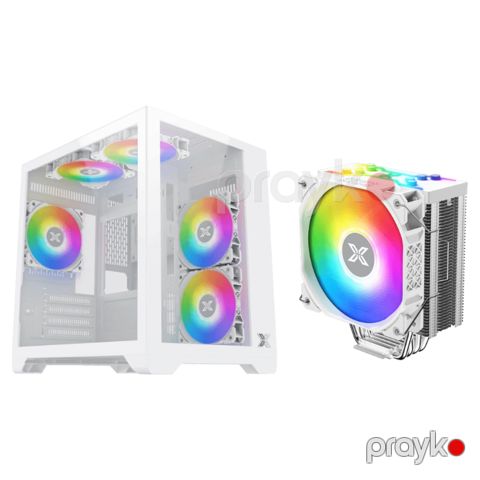 Xigmatek Kombo – Aqua M Lite Arctic Case + Xigmatek Air Killer Pro Arctic CPU Cooler (XIG-CC-107) — Bakı