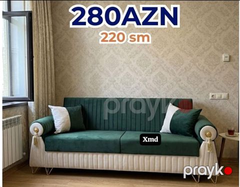 Məhsul: Yumşaq mebel – 3 nəfərlik divan Ölçü: - Uzunluq: 220 sm — Bakı