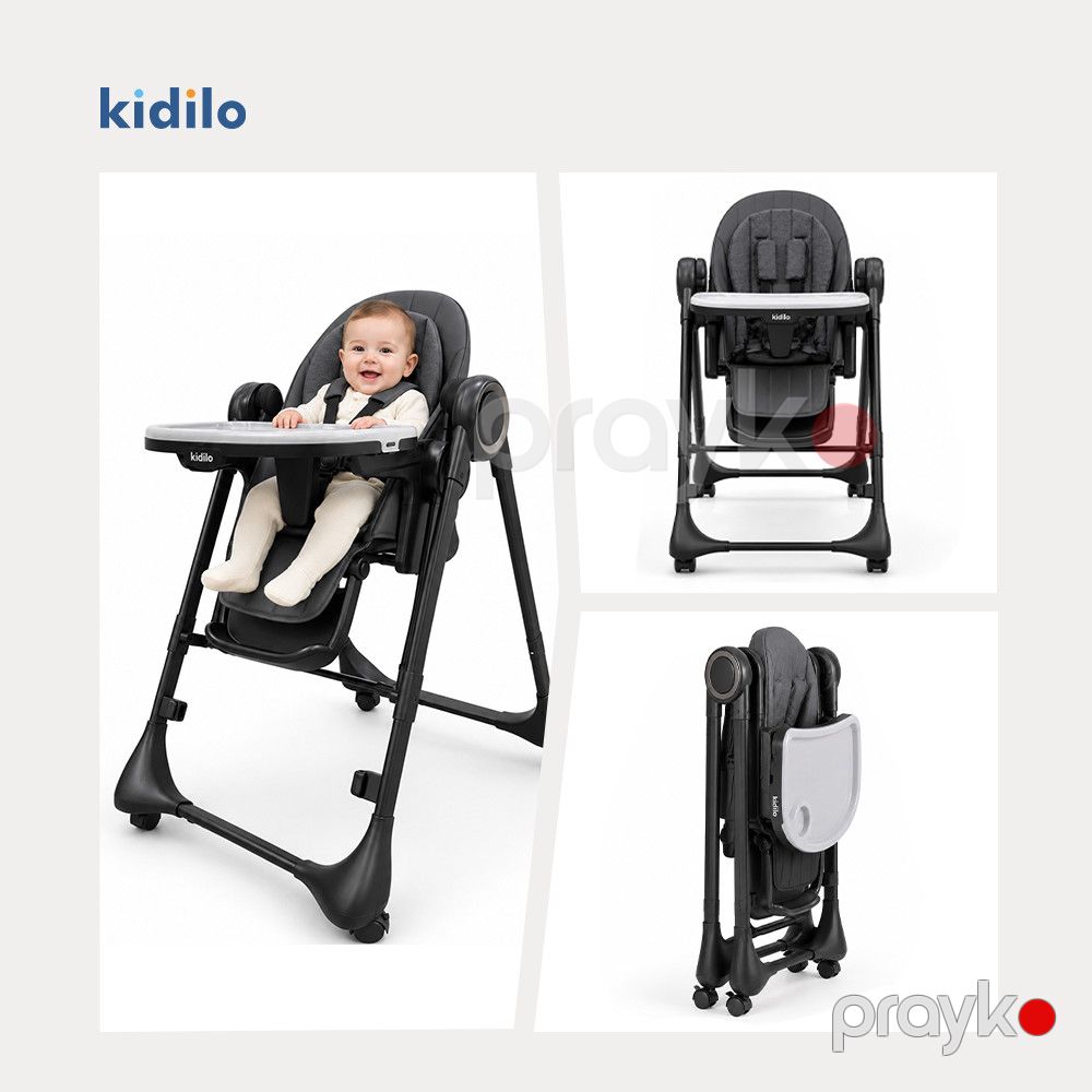 Uşaq yedizdirmə oturacağı Kidilo AB810, Metal, 6+ ay, Qara — Mallar, Bakı (2)