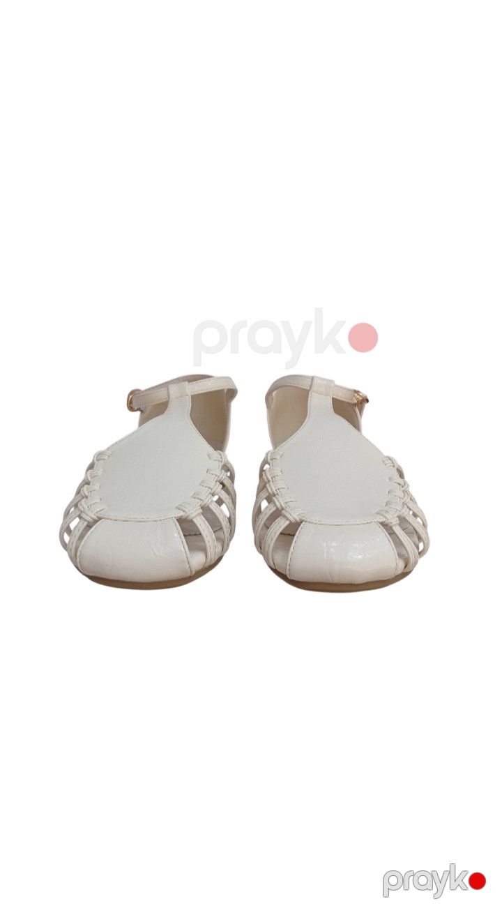 Qadınlar üçün səndəllər 2465533, ağ, eko dəri, ölçü 39 — Mallar, Bakı (2)