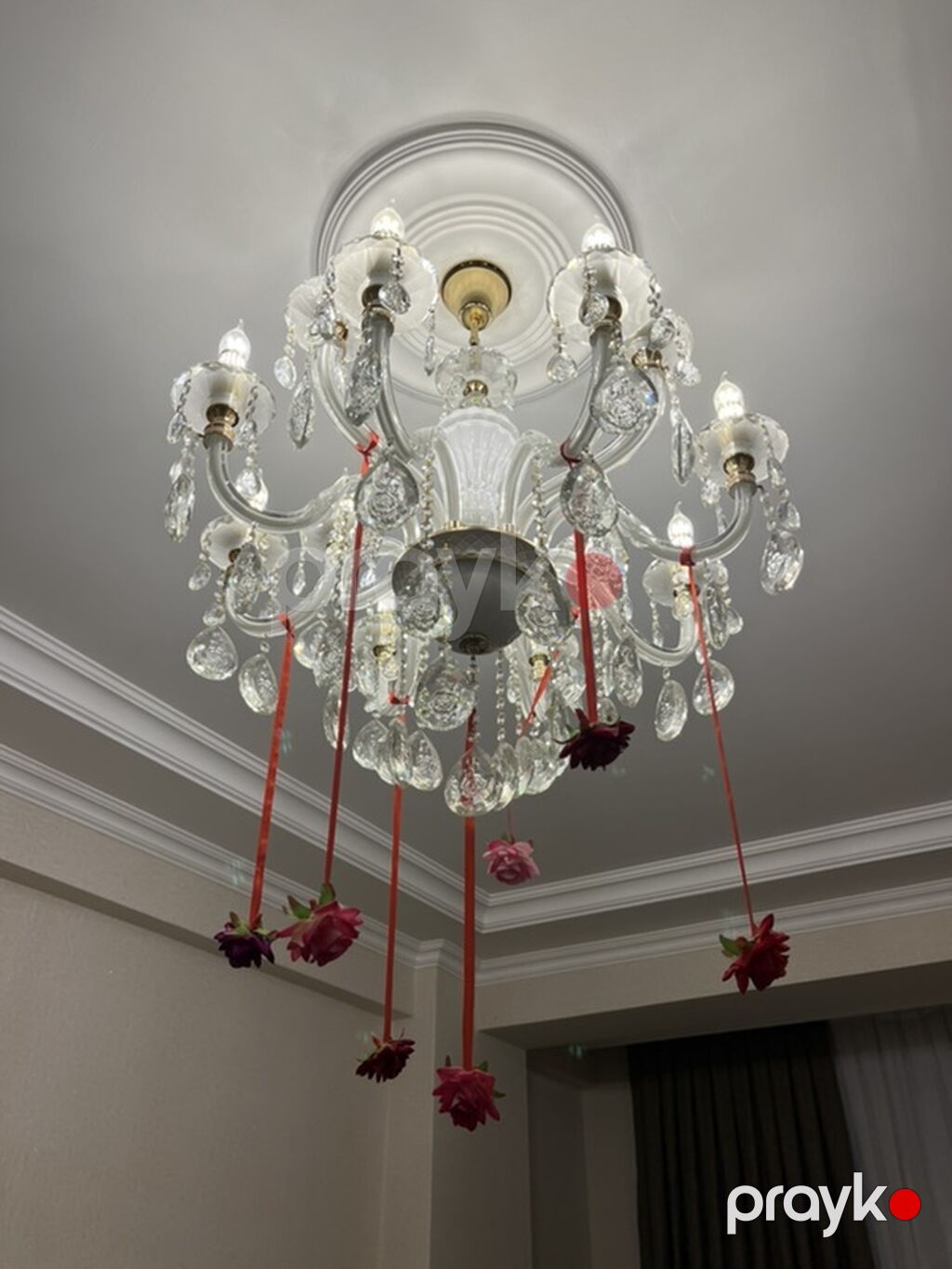 Çılçıraq, 8 lampa, Şüşə — Tavan is?qlar? v? cilc?raqlar, Saray (6)
