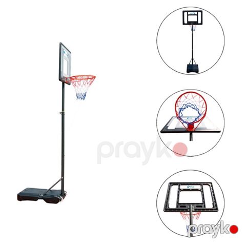 Divara Bərkidilən Basketbol Lövhəsi 136x80 sm – Polikarbonat, Polad Üzük ilə — Bakı