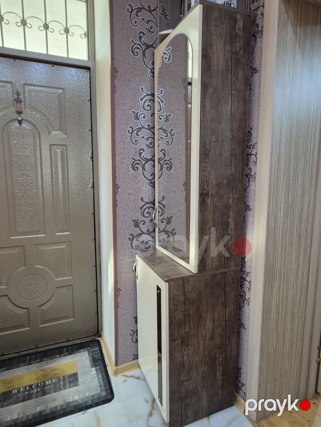 İşlənmiş, 2 qapılı, Qəhvəyi, Taxta Ayaqqabı dolabı — Ayakkabı şkafları, Masazır (4)