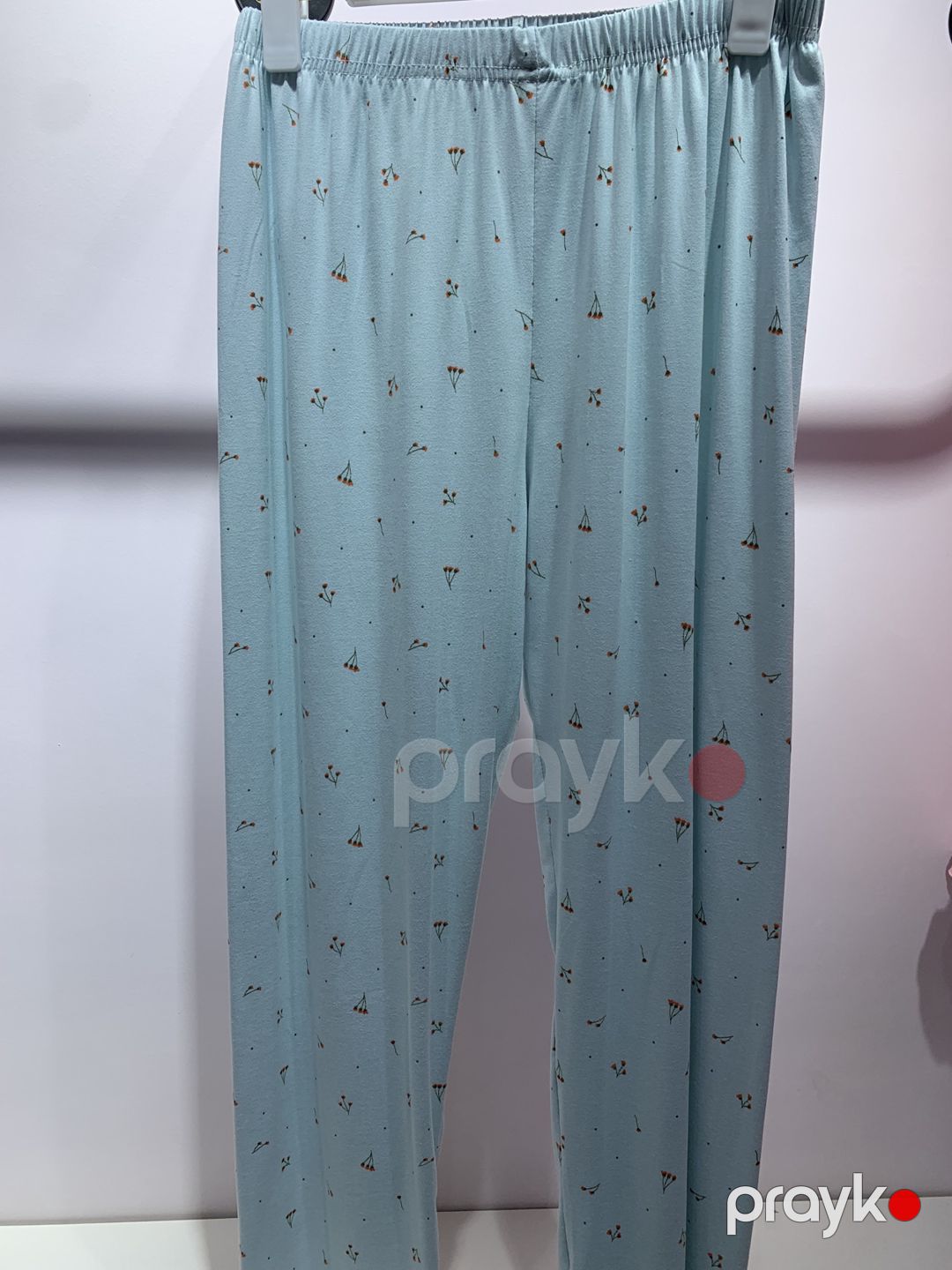 Qadınlar üçün şalvarlı pijama dəsti B-21, mavi, elastan/poliester, ölçü 2XL — Mallar, Bakı (2)