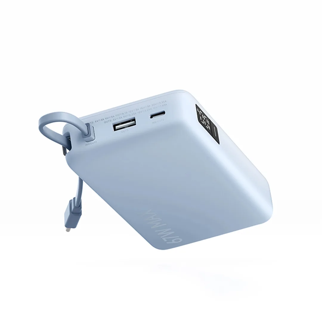 Xiaomi 67W Power Bank 10000 (Integrated Cable) Ice Blue — Mallar, Bakı (5)