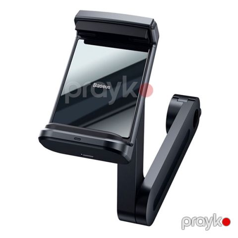 Avtomobil üçün telefon tutacağı Baseus Energy Storage Backseat Holder Wireless Charger 15W Type-C Black — Bakı