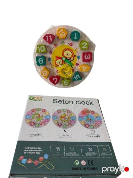 Öyrədici oyun saat, taxta, 12+ ay — Bakı