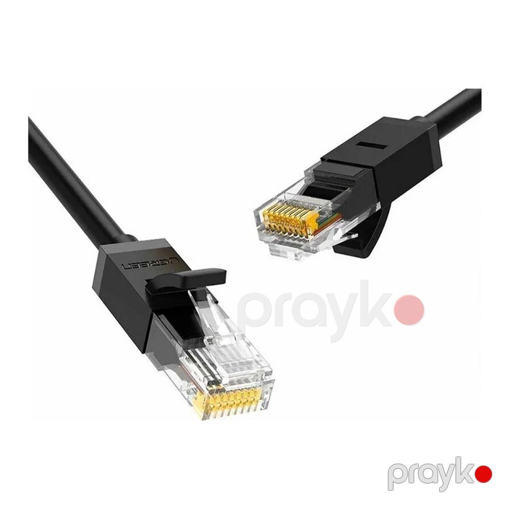 Cat 6 U/utp Rounded Lan Cable Black 1m (20159) — Şəbəkə və server avadanlığı, Bakı (2)