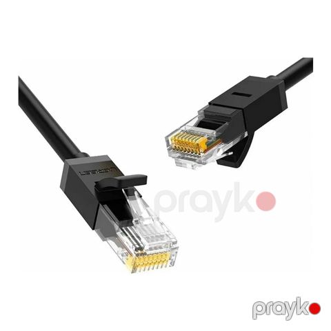Cat 6 U/utp Rounded Lan Cable Black 2m (20160) — Bakı