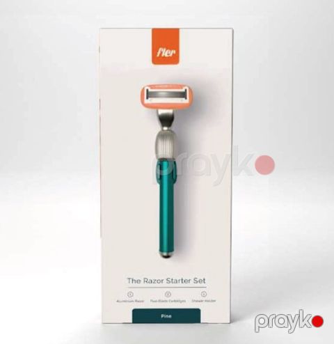 Təraş üçün dəstlər Fler The Razor Starter Set Pine Green - 8055774040051_code