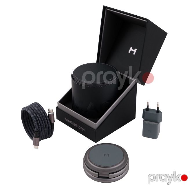Magssory Disc Signature Edition 3-in-1 Apple üçün şarj Midnight (WCH033m) — Smartfon aksesuarları, Bakı (4)