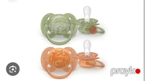 Əmzik Philips Avent SCF093/06, ultrasoft, silikon, 18+ ay, neytral dekor, 2 ədəd - Phılıps Avent SCF093/06 Soft Model — Bakı
