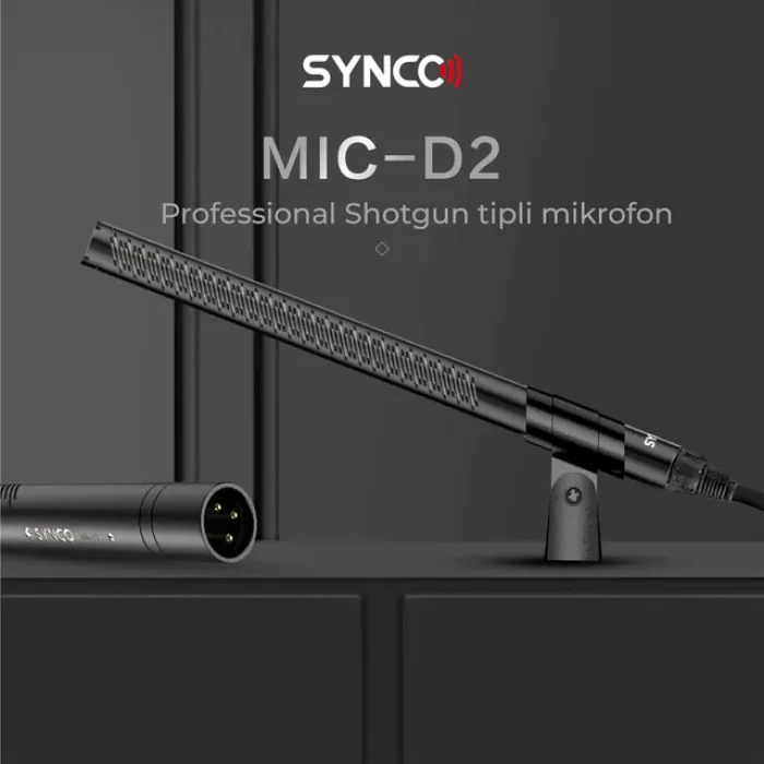 Synco Mic-D2 Hiperkardioid XLR Shotgun Mikrofon — Elektronika, Bakı (3)