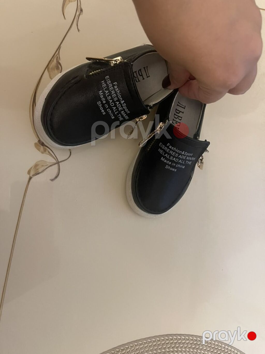Uşaq ayaqqabısı – qara rəngli, slip-on model - Material: süni dəri — Uşaq ayakkabısı, Bakı (4)