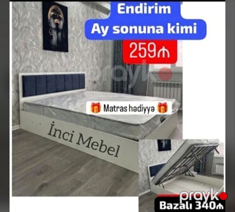 2 təknəfərlik çarpayı, Azərbaycan, Yeni — Bakı