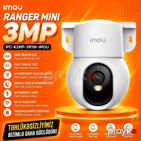 WiFi kamera 3 mp Ranger Mini IPC-K2MP-3R1W-imou Wifi kamera 3 mp — Bakı
