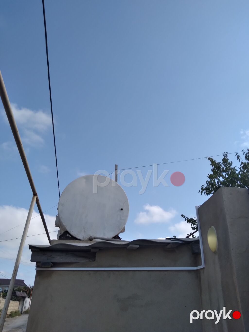 Metallik silindrik su/yanacaq çəni - Material: qalın divarlı polad — Su çənləri, kanisterləri, bochkalar, Digah (2)