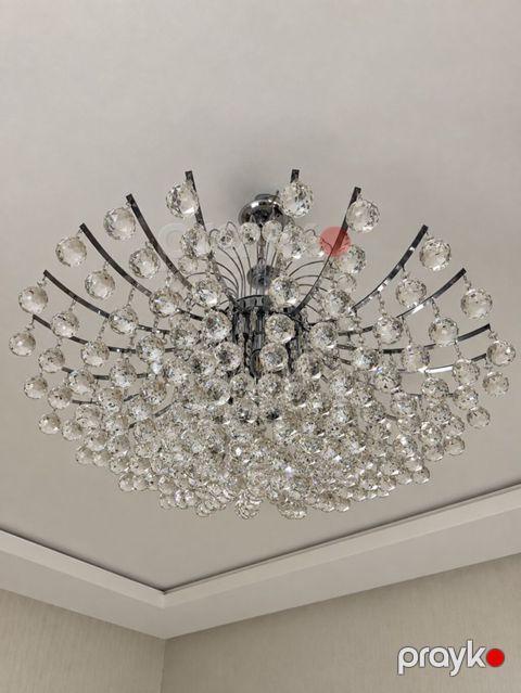 Çılçıraq, 10 və daha çox lampa, Xrustal — Bakı