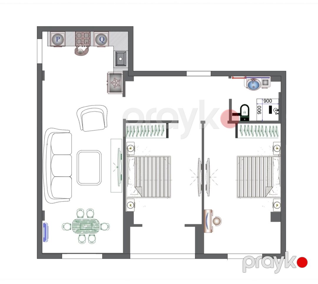 Satılır 3 otaqlı yeni tikili 84.6 m² — Mənzil, Bakı (2)