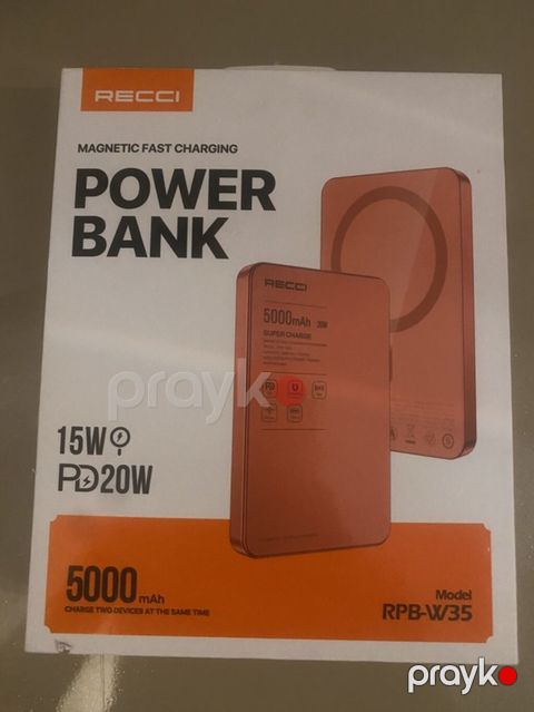 Reccı Magnetic Fast Charging Power Bank – Model RPB-W35 - Batareya — Masazır