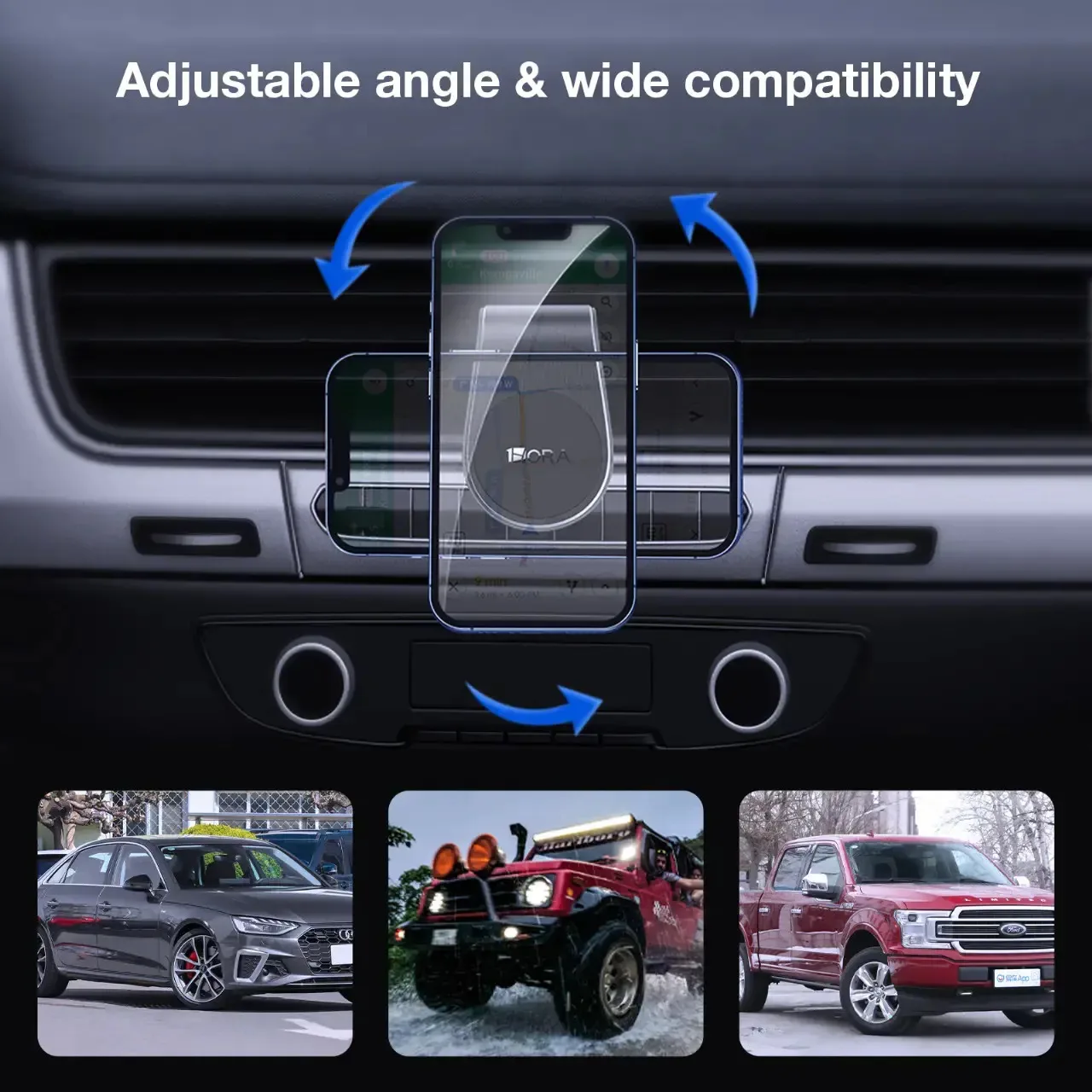 Avtomobil aksesuarı 1HORA Car Magnetic Holder PJ098 Black — Mallar, Bakı (3)