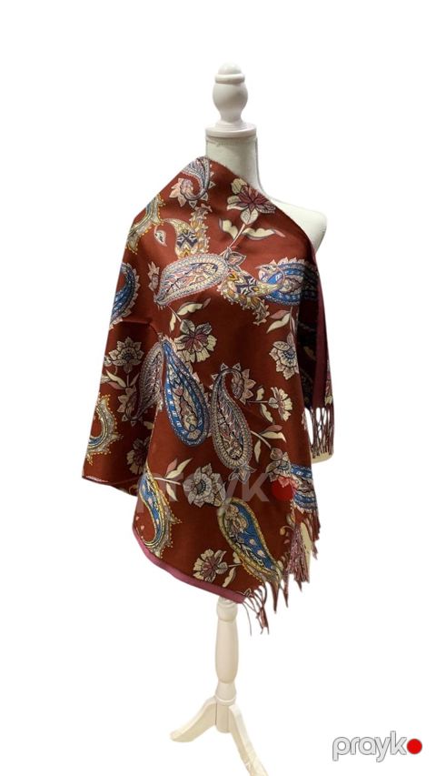 Örpək qadınlar üçün AL-01, kəşmir, qırmızı, 185x72 sm — Bakı
