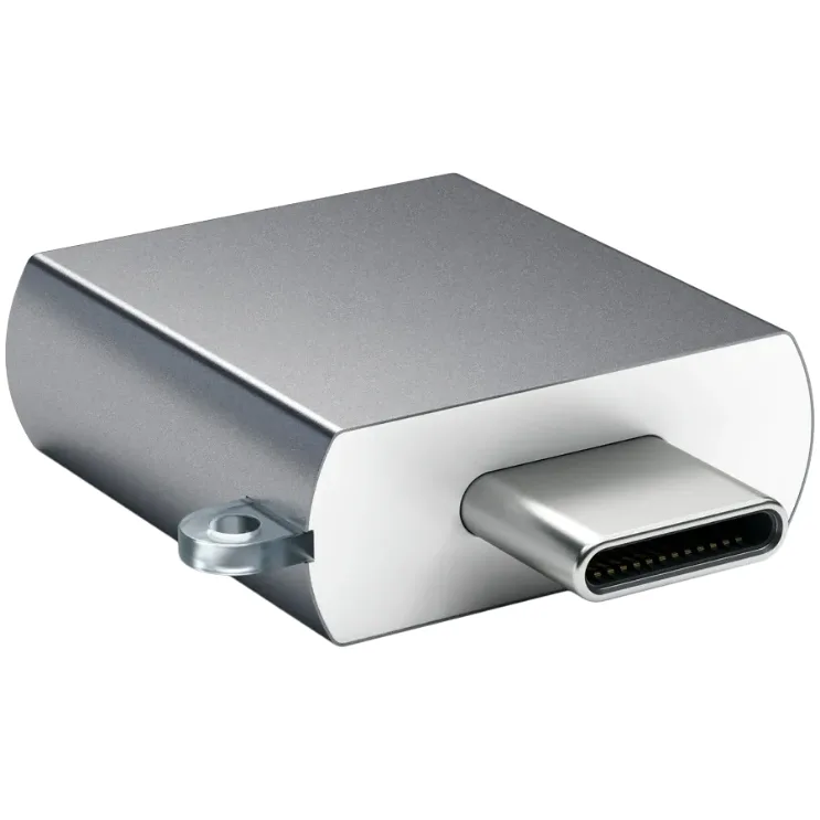 HUB Satechi Aluminum Type-C to USB 3.0 Adapter Space Gray — Mallar, Bakı (4)