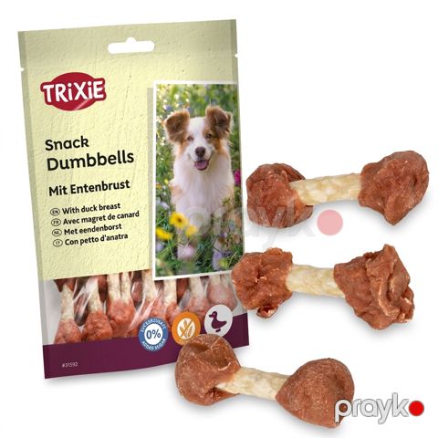 İtlər üçün məzə Trixie Snack Dumbbells, ördək, 80 q — Bakı