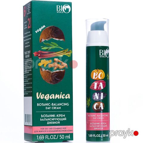 Gündüz botanik-krem Bio World Veganica Botanic-Balancing 50 ml — Bakı