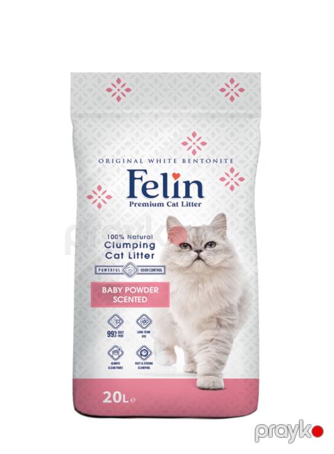 Topalaşan doldurucu pişiklər üçün Felin Baby Powder, 20 l — Bakı